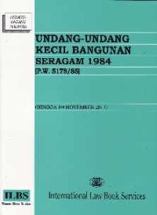 Undang Undang Kecil Bangunan Seragam 1984